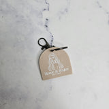 arch QR code keychain (mushroom acrylic)