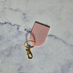 Arch Qr code keyring (pastel baby blush)