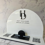 Arch QR Code Sign - black & white