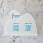 Arch qr code sign in white