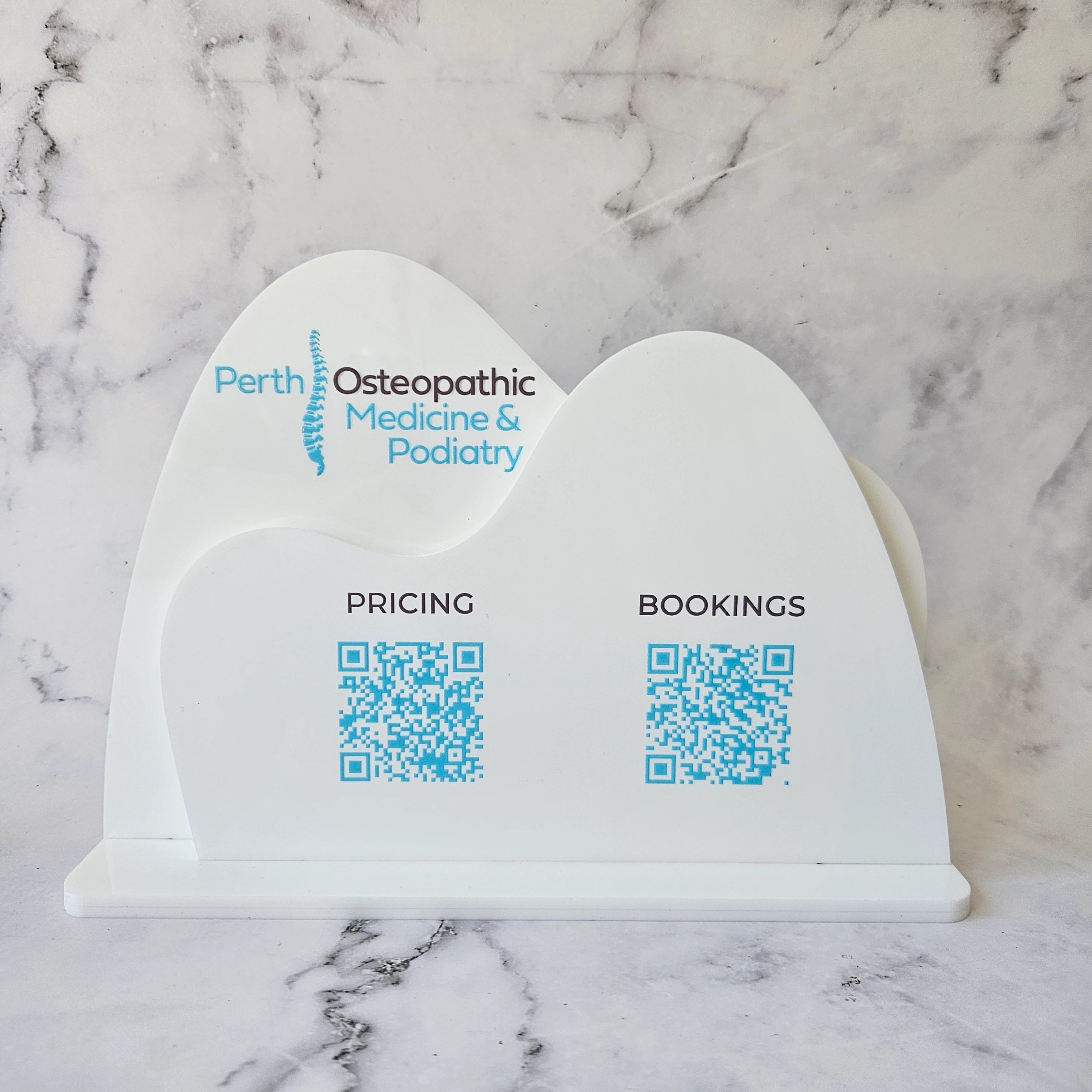 Arch qr code sign in white