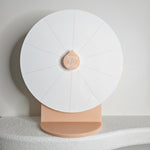 Spin The Wheel (soft peach & white)