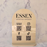 Multi QR Code Sign (gloss nude)