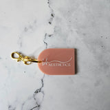 Arch QR Code Keychain (Pink Clay Acrylic)