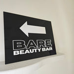 Rectangle business signage with 3D letters