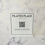 Square QR Code Sign for Google Review (White Acrylic)