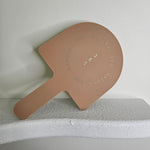 Clay Acrylic Arch Handheld Mirror