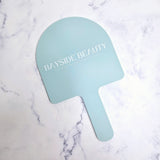 Seafoam Acrylic Arch Handheld Mirror