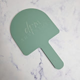 Sage Acrylic Arch Handheld Mirror