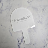 White (Gloss) Acrylic Arch Handheld Mirror