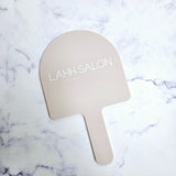 Almond Acrylic Arch Handheld Mirror