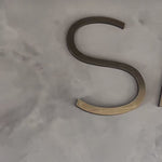 Brushed Gold 3D Letters