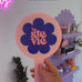 Round Handheld Mirror (baby blush)