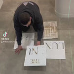 3D Letters installation