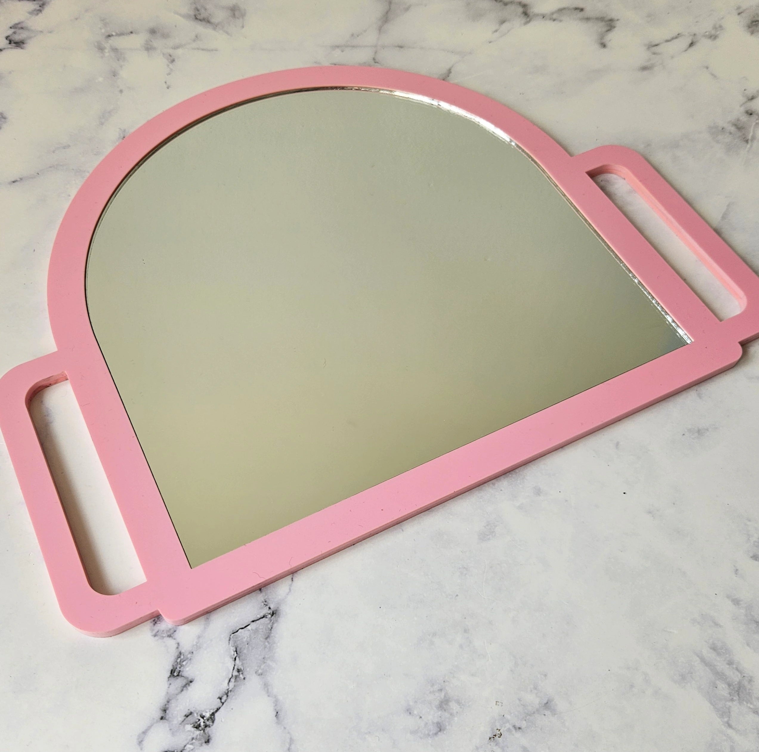 Salon Hand Mirror Glass